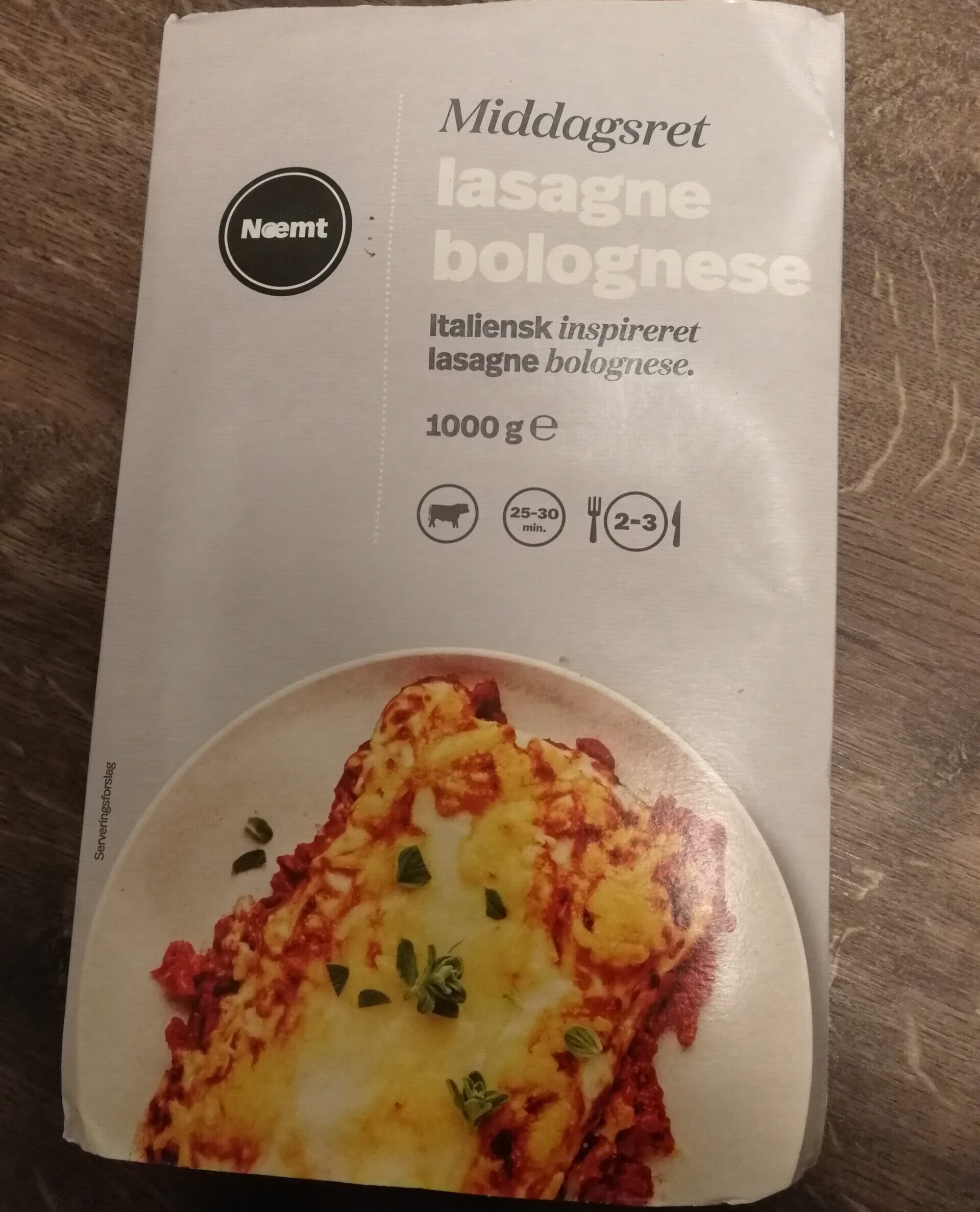 Lasagne Bolognese fra Næmt