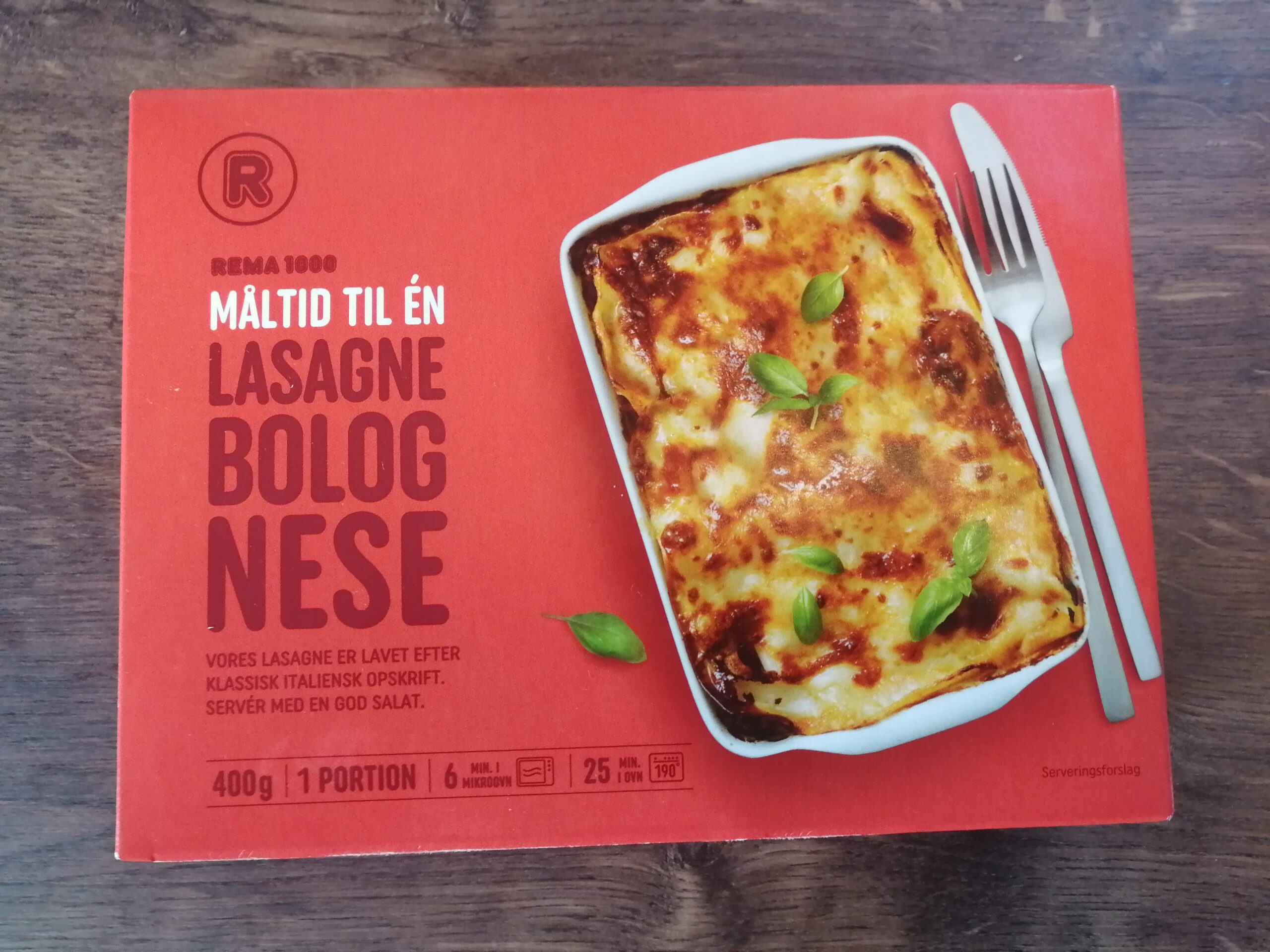 Lasagne Bolognese –  Måltid Til Én fra Rema1000