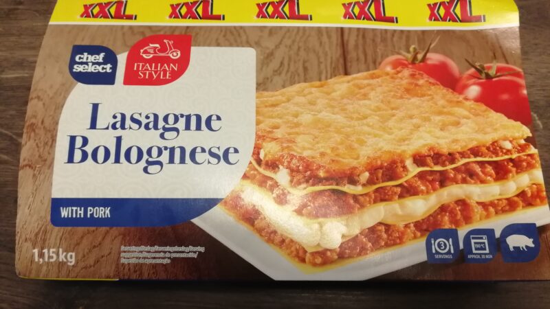 Lasagne Bolognese fra Lidl – Chef Select