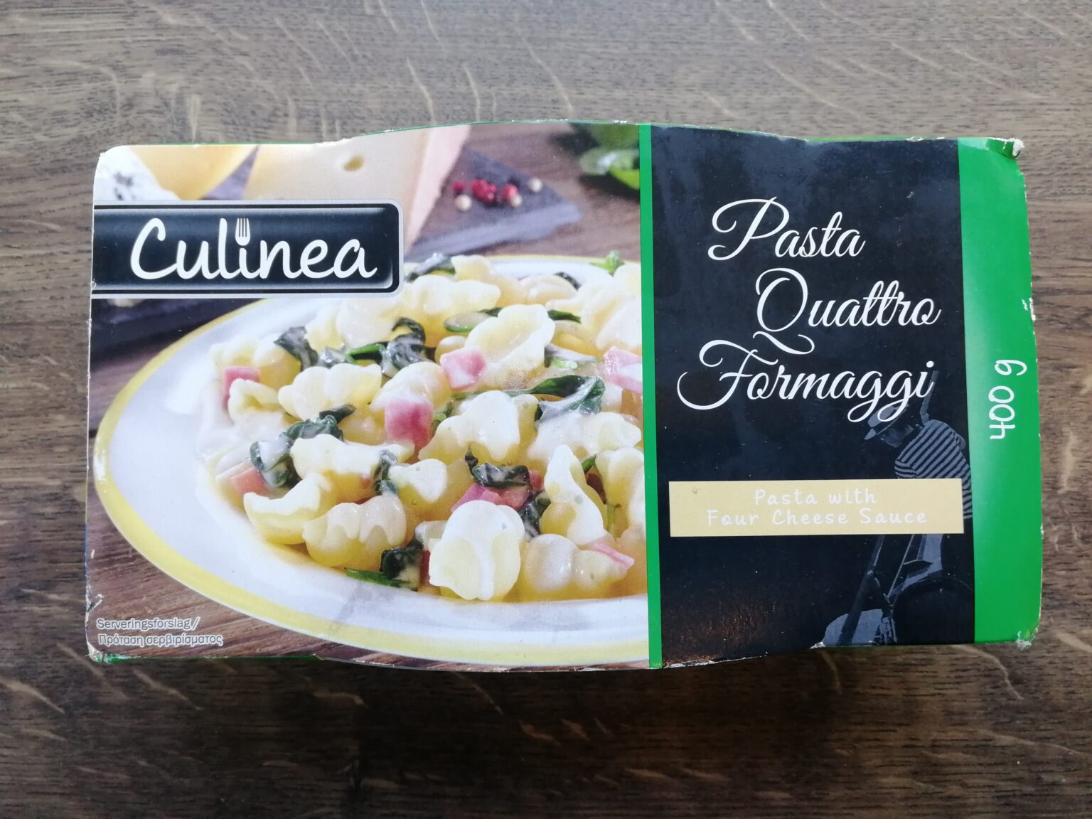 Culinea Pasta Quattro Formaggi fra Lidl Færdigretten