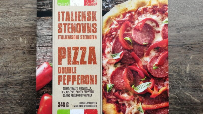 Italiensk Stenovns Pizza: Double Pepperoni, fra Netto