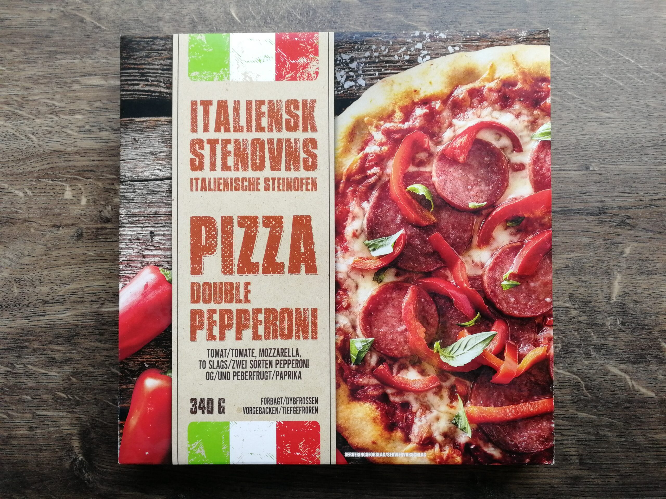 Italiensk Stenovns Pizza: Double Pepperoni, fra Netto