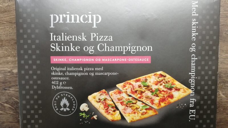 Princip Italiensk Pizza Skinke og Champignon
