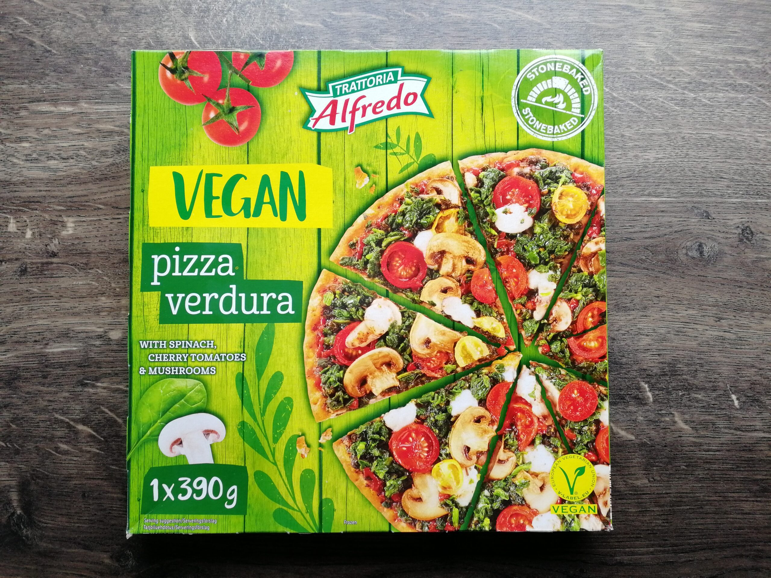 Trattoria Alfredo Vegan Pizza Verdura fra Lidl