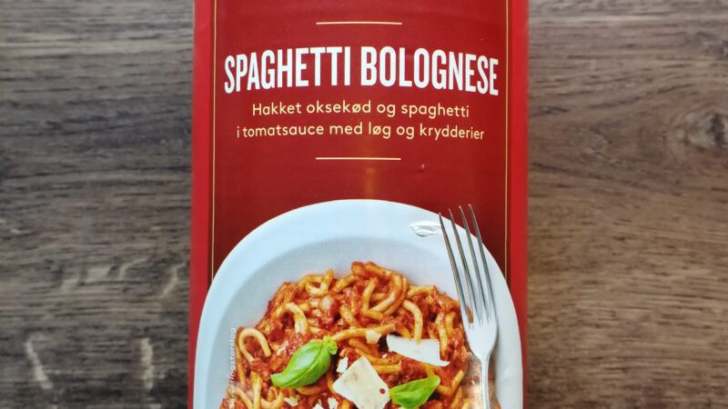 Beauvais Spaghetti Bolognese – Kan man have forventninger af dåsemad?